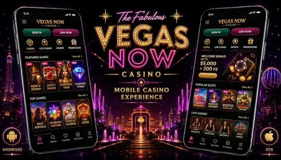 Web access through the Vegasnow Mobile version